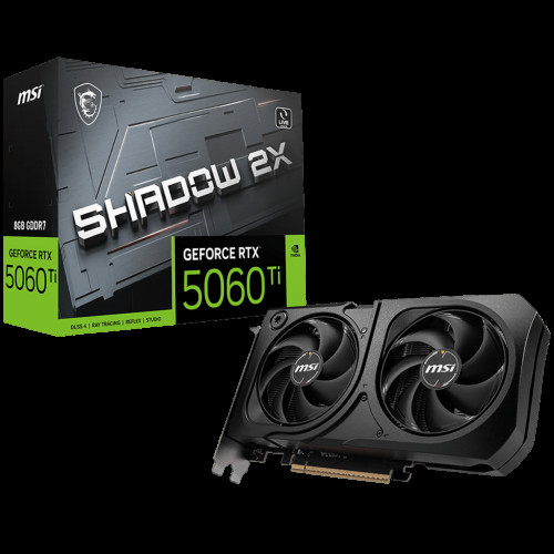 Видеокарта MSI RTX5060Ti SHADOW 2X PLUS 8GB GDDR7 128bit 3xDP HDMI 2FAN RTL