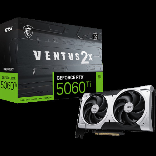 Видеокарта MSI RTX5060Ti VENTUS 2X PLUS 8GB GDDR7 128bit 3xDP HDMI 2FAN RTL