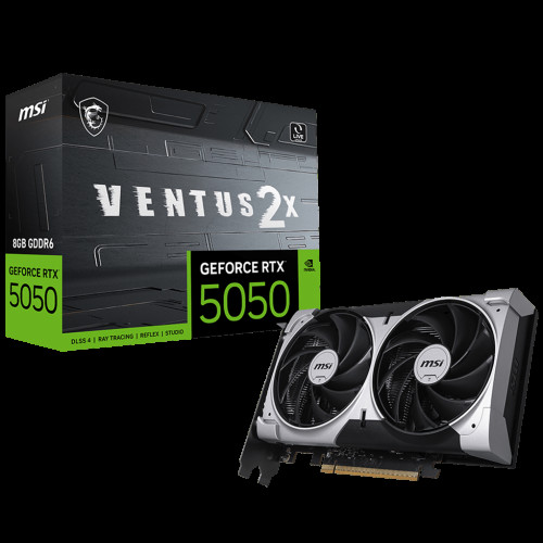 Видеокарта MSI RTX5050 VENTUS 2X 8GB GDDR6 128bit 3xDP HDMI 2FAN RTL