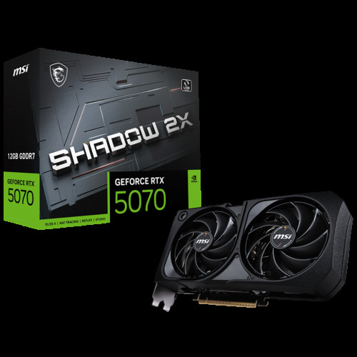 Видеокарта MSI RTX5070 SHADOW 2X 12GB GDDR7 192bit 3xDP HDMI 2FAN RTL