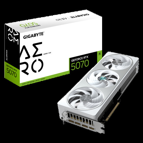 Видеокарта Gigabyte RTX5070 AERO 12GB GDDR7 192bit 3xDP HDMI 3FAN RTL