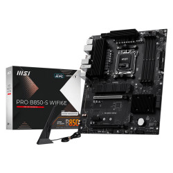 Материнская плата MSI PRO B850-S WIFI6E B850, AM5, 4DDR5, 2PCIEx16, 1PCIEx1, 2M.2, 2TypeC, 3USB3.2Gen2, 6USB3.2Gen1, 4USB2.0, 4SATA3.0, 2.5G, DP, HDMI, ATX, RTL