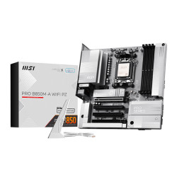 Материнская плата MSI PRO B850M-A WIFI PZ B850, AM5, 4DDR5, 4PCIEx16, 2M.2, 3TypeC, 3USB3.2Gen2, 5USB3.2Gen1, 4USB2.0, 4SATA3.0, 5G, DP, HDMI, M-ATX, RTL