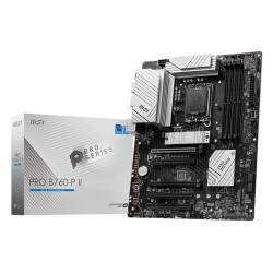 Материнская плата MSI PRO B760-P II B760, LGA1700, 4DDR5, 5PCIEx16, 2M.2, 2TypeC, 6USB3.2Gen1, 6USB2.0, 4SATA3.0, 2.5G, DP, HDMI, ATX, RTL