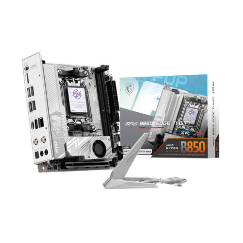 Материнская плата MSI MPG B850I EDGE TI WIFI B850, AM5, 2DDR5, 1PCIEx16, 2M.2, 2TypeC, 3USB3.2Gen2, 4USB3.2Gen1, 2USB2.0, 2SATA3.0, 5G, HDMI, ITX, RTL