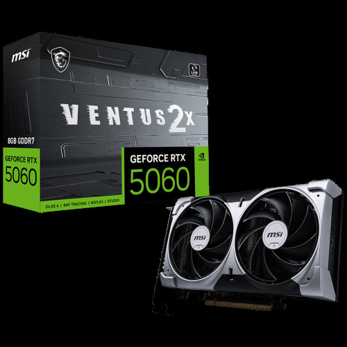 Видеокарта MSI RTX5060 VENTUS 2X 8GB GDDR7 128bit 3xDP HDMI 2FAN RTL