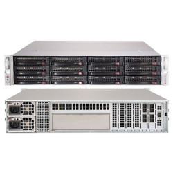 Корпус SuperMicro  CSE-826BE2C-R741JBOD 2U SC826B 12 Drive JBOD W/Dual Expander, Redundant 740W