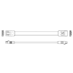 Кабель Advantech 1700018971   M Cable SATA 7P/SATA 7P 15CM 180/180 W/