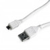 Кабель USB 2.0 Pro Cablexpert CCP-mUSB2-AMBM-W-1M AM/microBM 5P, 1м, экран, белый, пакет (082297) {200}
