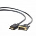 Кабель DisplayPort-DVI Cablexpert CC-DPM-DVIM-6, 20M/25M, 1.8м, черный, экран, пакет Кабель DisplayPort-DVI Cablexpert CC-DPM-DVIM-6, 20M/25M, 1.8м, черный, экран, пакет