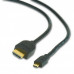 Кабель HDMI-microHDMI Cablexpert CC-HDMID-6 v1.3, 19M/19M, 1.8м, черный, позол.разъемы, экран, пакет (072854) {200} Кабель HDMI-microHDMI Cablexpert CC-HDMID-6 v1.3, 19M/19M, 1.8м, черный, позол.разъемы, экран, пакет (072854) {200}