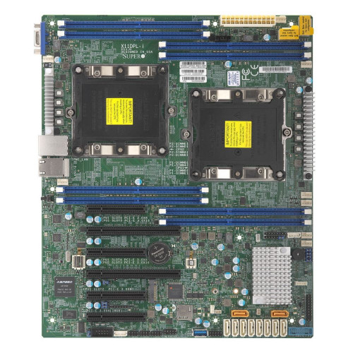 Материнcкая плата SuperMicro MBD-X11DPL-I-B (2LGA3647, C621, 8DDR4(2933), 10SATA3 6G, M.2, 6PCIE, 2Glan, VGA, COM, 3USB 3.0, 4USB 2.0) (260577) (incl. 1x I/O Shield MCP-260-00110-0N, 2x CBL-0044L )