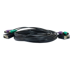 Кабель D-Link DKVM-CB3/A3A Кабель KVM длиной 3 м с разъемами VGA и PS/2 для DKVM-4K/А