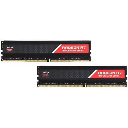 Модуль памяти AMD Radeon™ R7 Performance Series Black Gaming Memory R7S416G2606U2K 16GB DDR4 2666 DIMM Non-ECC, CL16, 1.2V, Heat Shield, Kit (2x8GB), RTL (183122) Модуль памяти AMD Radeon™ R7 Performance Series Black Gaming Memory R7S416G2606U2K 16GB DDR4 2666 DIMM Non-ECC, CL16, 1.2V, Heat Shield, Kit (2x8GB), RTL (183122)
