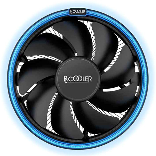 Вентилятор PCCooler PCCooler E126MB Кулер S775/115X/AM2/2+/AM3/3+/AM4/FM1/FM2/2+ (TDP 92W, вент-р 120мм с PWM, Blue LED FAN, 1000-1800RPM, 26.5dBa) Retail Color Box {48} (111313)