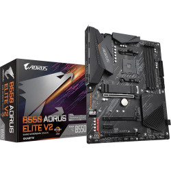 Материнская плата Gigabyte B550 AORUS ELITE V2, Socket AM4, AMD B550, 4xDDR4-3200, HDMI+DP, 3xPCI-Ex16, 1xPCI-Ex1, 4xSATA3(RAID 0/1/10), 2xM.2, 8 Ch Audio, 2,5GLan, (2+4)xUSB2.0, (6+2)xUSB3.2, ATX, RTL {8} (809898) Материнская плата Gigabyte B550 AORUS ELITE V2, Socket AM4, AMD B550, 4xDDR4-3200, HDMI+DP, 3xPCI-Ex16, 1xPCI-Ex1, 4xSATA3(RAID 0/1/10), 2xM.2, 8 Ch Audio, 2,5GLan, (2+4)xUSB2.0, (6+2)xUSB3.2, ATX, RTL {8} (809898)