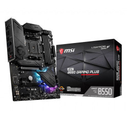 Материнская плата MSI MPG B550 GAMING PLUS B550, AM4, 4DDR4, 2PCIEx16, 2PCIEx1, 2M.2, 2TypeC, 1USB3.2Gen2, 4USB3.2Gen1, 8USB2.0, 6SATA3.0, 1G, DP, HDMI, ATX, RTL
