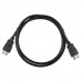 Кабель ACD-DHHM1-10B |ACD-DHHM1-10B| HDMI 1.4, Golden Plated,19m/19m, Черный, 1м (742163)
