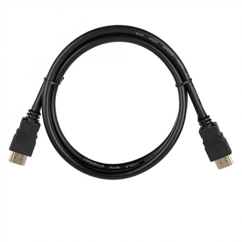 Кабель ACD-DHHM2-10B |ACD-DHHM2-10B| HDMI 2.0, Golden Plated,19m/19m, Черный, 1м (742224)