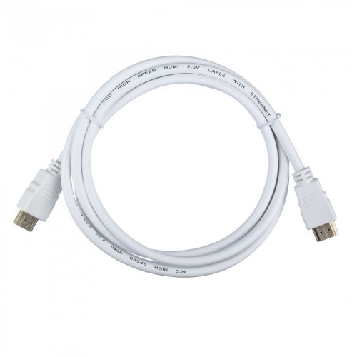 Кабель ACD-DHHM2-18W |ACD-DHHM2-18W| HDMI 2.0, Golden Plated,19m/19m, Белый, 1.8м, (742248)