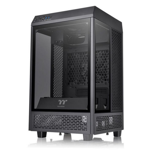 Корпус Thermaltake The Tower 100 CA-1R3-00S1WN-00 /Black/Win/SPCC/Tempered Glass3 (525756)