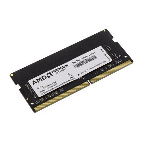 Модуль памяти AMD Radeon R9 Gamers Series Black Gaming Memory R944G3206S1S-UO 4GB DDR4 3200 SO DIMM Non-ECC, CL16, 1.2V, Bulk (182262) {50}