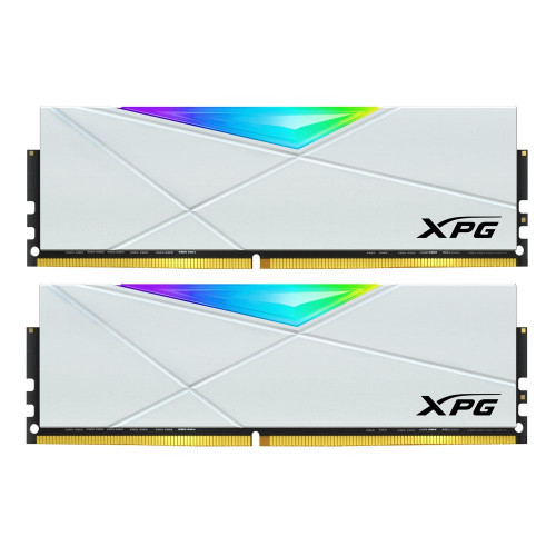 Модуль памяти ADATA XPG SPECTRIX D50 RGB White Gaming Memory AX4U32008G16A-DW50 16GB DDR4 3200 DIMM Non-ECC, CL16, 1.35V, Heat Shield, Kit (2x8GB), RTL, (931030)