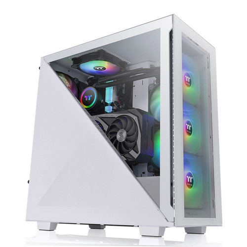 Корпус Thermaltake Divider 300 TG Snow ARGB CA-1S2-00M6WN-01 White/Win/SPCC/Tempered Glass2/120mm Standard CA-1S2-00M6WN-01 Fan1/120mm ARGB Fan3 (527590)