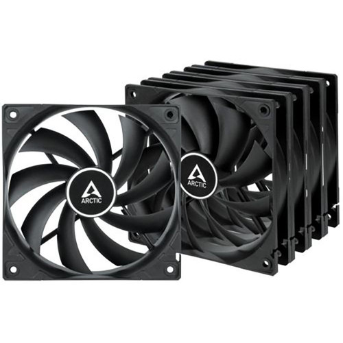 Вентилятор корпусной ARCTIC Cooling F12 Value pack Black (5pc)  (ACFAN00248A) (703291) {12}
