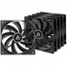 Вентилятор корпусной ARCTIC Cooling F12 Value pack Black (5pc)  (ACFAN00248A) (703291) {12}