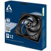 Вентилятор корпусной ARCTIC Cooling P12 (black/black) - retail (ACFAN00118A) RTL {72} (701372)