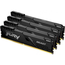 Модуль памяти Kingston 32GB Kingston DDR4 3600 DIMM FURY Beast Black Gaming Memory KF436C17BBK4/32 Non-ECC, CL17, 1.35V, KF436C17BBK4/32 1Gx8 (Kit of 4), RTL Модуль памяти Kingston 32GB Kingston DDR4 3600 DIMM FURY Beast Black Gaming Memory KF436C17BBK4/32 Non-ECC, CL17, 1.35V, KF436C17BBK4/32 1Gx8 (Kit of 4), RTL