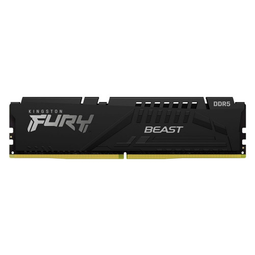Модуль памяти Kingston 16GBDDR5 5200 DIMM FURY Beast Black Gaming Memory KF552C40BB-16 Non-ECC, CL40, 1.25V, KF552C40BB-16 1RX8, RTL, (324372)
