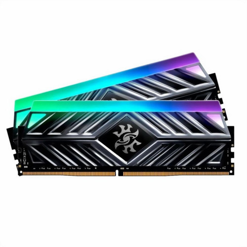 Модуль памяти ADATA XPG SPECTRIX D41 RGB Grey Gaming Memory AX4U320016G16A-DT41 32GB DDR4 3200 DIMM Non-ECC, CL16, 1.35V, Heat Shield, Kit (2x16GB), RTL (931184)
