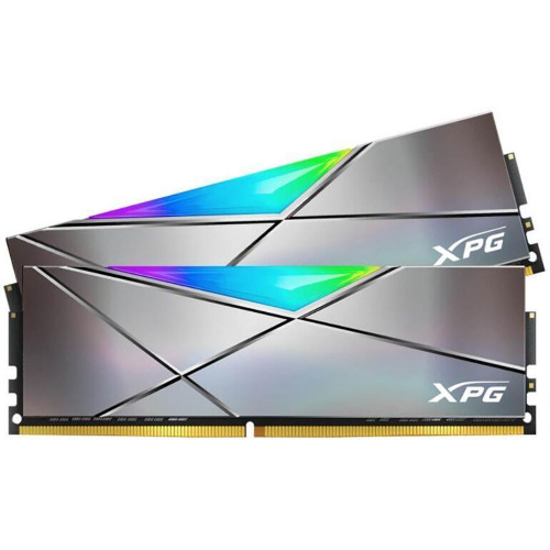 Модуль памяти ADATA XPG SPECTRIX D50 RGB Grey Gaming Memory AX4U36008G18I-DT50 16GB DDR4 3600 DIMM Non-ECC, CL18, 1.35V, Kit 2x8GB, RTL