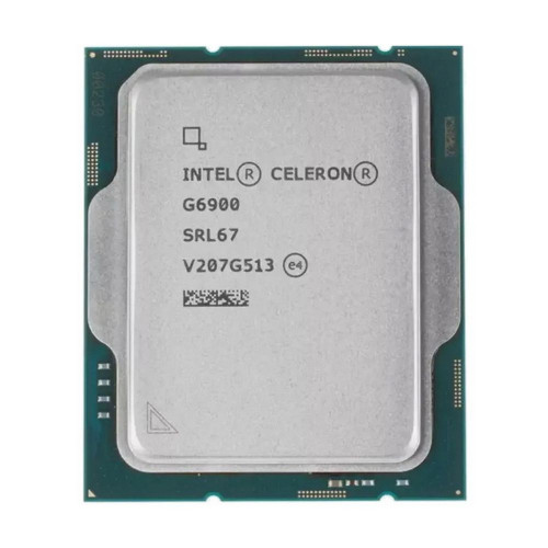 Центральный Процессор Intel Celeron G6900 OEM (Alder Lake, Intel 7, C2(0EC/2PC)/T2, Performance Base 3,40GHz(PC), UHD 710, L2 2.5Mb, Cache 4Mb, Base TDP 46W, S1700) (CM8071504651805)