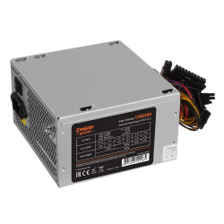 Блок питания Exegate БП 500W ExeGate UNS500 ATX, 12cm fan, 24p, 4p, PCIe, 3SATA, 2IDE, FDD (102965) {10}