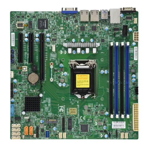 Материнская плата SuperMicro  MBD-X11SCL-F-B LGA1151v2,C242,4DDR4,6SATA 6G RAID,M.2,3PCIE,2Glan,5USB3.1,VGA) BULK (327645) (incl. 1x I/O Shield MCP-260-00042-0N, 2x CBL-0044L)