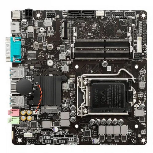 Материнская плата MSI H510TI-S09 H510, LGA1200, 2DDR4, 1M.2, 4USB3.2Gen1, 3USB2.0, 2SATA3.0, 1G, VGA, HDMI, Mini-ITX, BULK